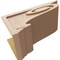 Ekena Millwork 12"W x 24"D x 12"H Wide Scroll Rough Cedar Woodgrain TimberThane Corbel, Primed Tan CORUR12X24X12SCRRCPR - alternate 4